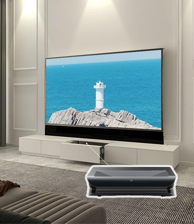 VIVIDSTORM Motorised Laser TV Cabinet Monte Carlo