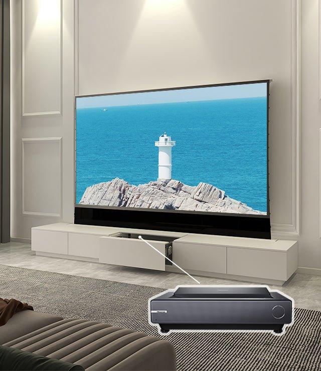 VIVIDSTORM Motorised Laser TV Cabinet Monte Carlo