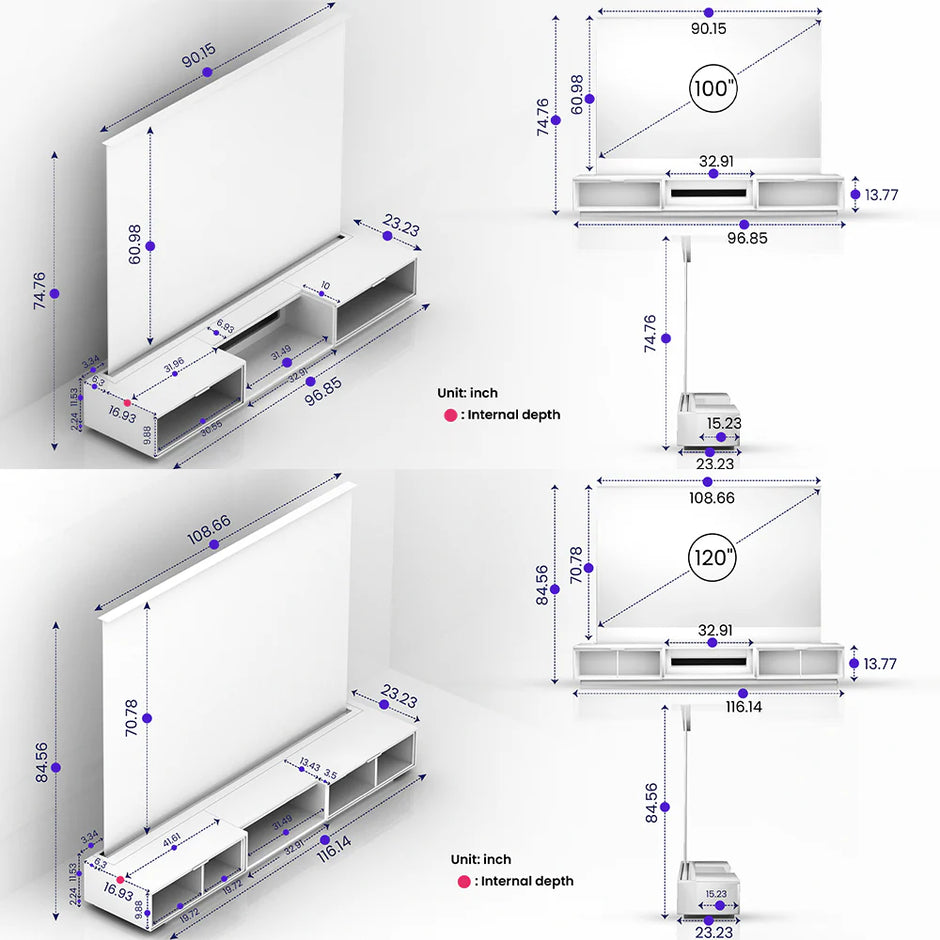 AWOL Vision Vanish Laser TV - CABINET ONLY